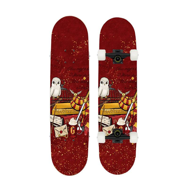 Sixteen skateboards